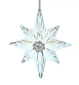 Snowflake With Stones Hanging Decoration - ნაძვის ხის სათამაშო