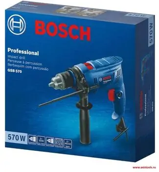დარტყმითი ბურღი Bosch GSB 570, 2 image