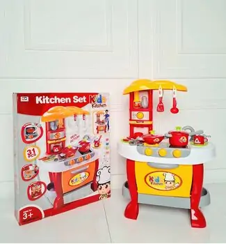 Touch Sensitive Kitchen Set 008-801A ფუნქციური საბავშვო სამზარეულო, 3 image