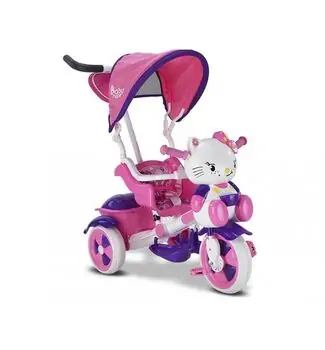 BABY HOPE HELLO KITTY TRICYCLE  სამთვლიანი ველო-ეტლი, 4 image