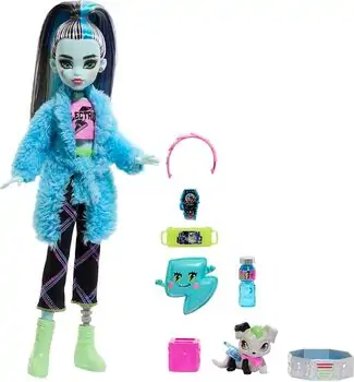 Monster High Doll Frankie Stein Creepover Party HKY68 სათამაშო თოჯინა, 4 image