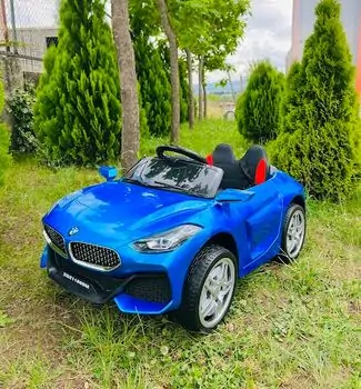 BMW Z4 Blue - ელექტრო მანქანა კაუჩუკის საბურავებით და ტყავის სავარძლით