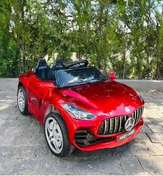 Mercedes Benz Electric Car Painted Red - ელექტრო მანქანა კაუჩუკის საბურავებით, 2 image