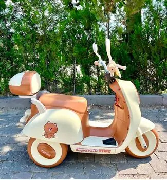 Retro Style Cute Motorcycle Gold - ელექტრო მოტოციკლი, 4 image