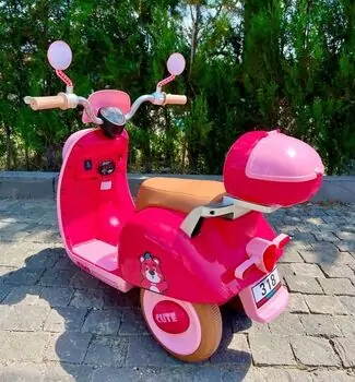 Retro Style Cute Motorcycle Pink - ელექტრო მოტოციკლი, 3 image