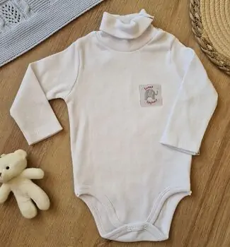 Bodysuit Sweet Elephant White  - ჩვილის ბოდე