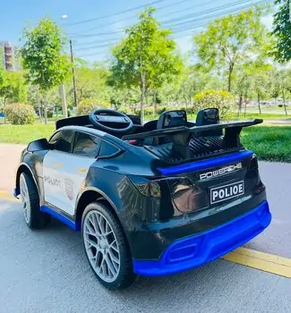 Porsche Police Car Black - ელექტრო მანქანა, 5 image