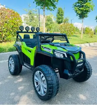 RZR Sport Jeep Green - ელექტრო მანქანა კაუჩუკის საბურავებით, 2 image