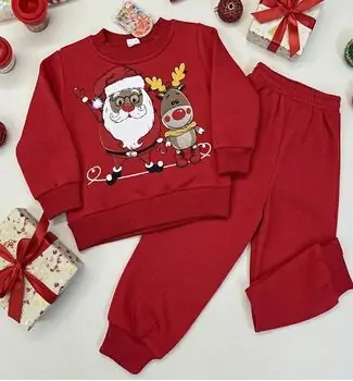 Santa And Reindeer 2 In 1 Set - საბავშვო საახალწლო სპორტული ნაკრები