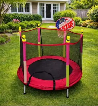 Metal & Plastic Trampoline 140cm 5FT - ბატუტი