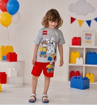 Play With Bricks 2 In 1 Set Red - საბავშვო ორეული