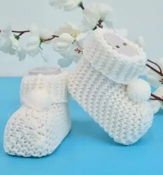 Baby Knitted Socks 5050 BEBICCINO საბავშვო წინდები White
