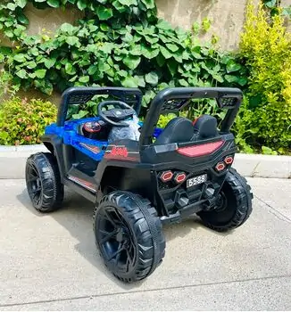 Buggy Blue - ელექტრო მანქანა ტყავის სავარძლით, 3 image