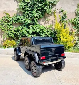 Mercedes Benz G63 Painting Black - ელექტრო მანქანა კაუჩუკის საბურავებით და ტყავის სავარძლით, 5 image