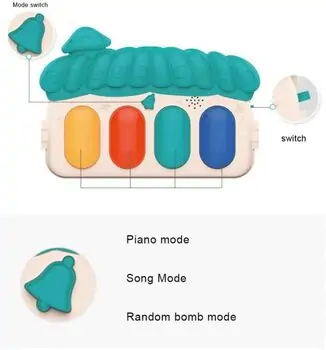 Babycim Mushroom Play Mat With Piano განსავითარებელი ხალიჩა, 3 image