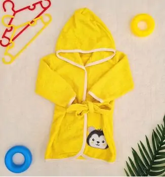 Little Bear bath set Yellow საბავშვო ხალათის ნაკრები