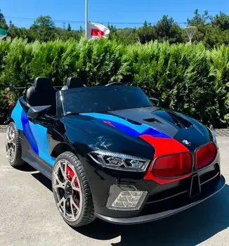 BMW Motorsport Car Painted Black - ელექტრო მანქანა კაუჩუკის საბურავებით, 2 image