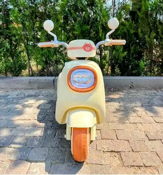 Retro Style Cute Motorcycle Gold - ელექტრო მოტოციკლი, 3 image