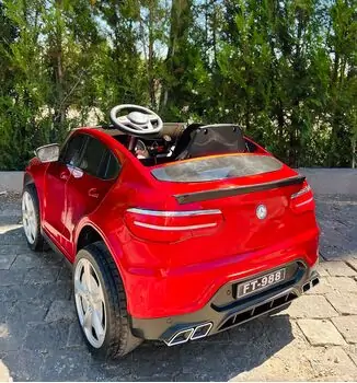 Mercedes Benz Painted Red - ელექტრო მანქანა კაუჩუკის საბურავებით, 6 image