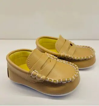 Papulin Baby Shoes 0-12 Months 3142 ჩვილის ფეხსაცმელი DARK BEIGE