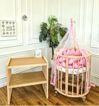 Heyner Play Natural Sleeping Set Capuchino ახალშობილის ტრანსფორმერი საწოლი, 4 image