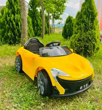 New Design McLaren Yellow - საბავშვო ელექტრო მანქანა, 2 image