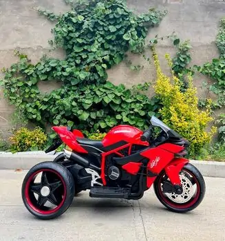 Ninja H2R Motorcycle With LED Wheels Red  - ელექტრო მოტოციკლი მანათობელი საბურავებით, 2 image