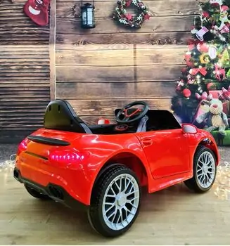 Mercedes Benz Red - ელექტრო მანქანა კაუჩუკის საბურავებით, 3 image