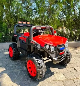 Mini Mitsubishi Jeep Red - ელექტრო მანქანა