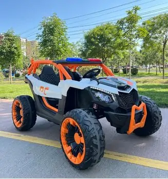 RC Super Car White - ელექტრო მანქანა ტყავის სავარძლით და კაუჩუკის საბურავებით, 2 image