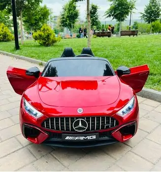 Moni Bo Car Mercedes DK-SL63 Red ელექტრო მანქანა კაუჩუკის საბურავებით და ტყავის სავარძლით, 3 image