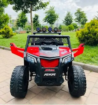RZR Sport Jeep Red - ელექტრო მანქანა კაუჩუკის საბურავებით, 2 image