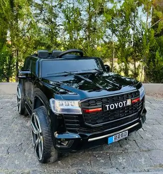 Toyota Land Cruiser Painting Black - ელექტრო მანქანა კაუჩუკის საბურავებით