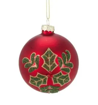 Christmas Flower Ball Hanging Decoration - ნაძვის ხის სათამაშო