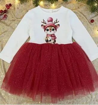 Cute Reindeer Dress - საბავშვო საახალწლო კაბა