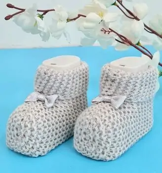 Baby Knitted Socks 4022 BABYMY საბავშვო წინდები GREY
