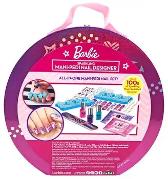 Cra-Z-Art Barbie Sparkling Mani-Pedi Designer საბავშვო ლაქის ნაკრები, 2 image