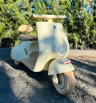 Vintage Electric Moto White - ელექტრო მოტოციკლი, 2 image