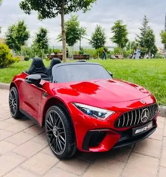 Moni Bo Car Mercedes DK-SL63 Red ელექტრო მანქანა კაუჩუკის საბურავებით და ტყავის სავარძლით, 2 image