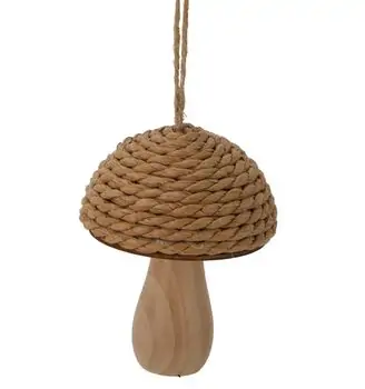 Mushroom Wooden Hanging Decoration - ხის ნაძვის ხის სათამაშო