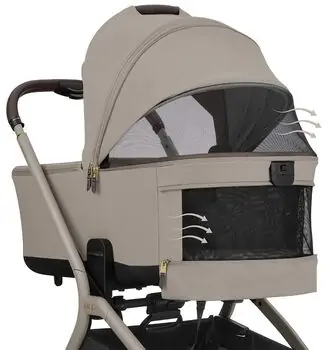 KikkaBoo Goya Platinum Champagne 3 in1 - საბავშვო ეტლის კომპლექტი, 7 image