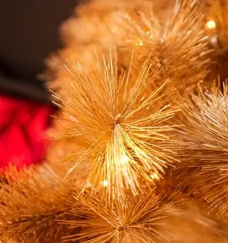 Champange Gold Christmas Tree 210 CM With Lights - საახალწლო ნაძვის ხე განათებით, 7 image