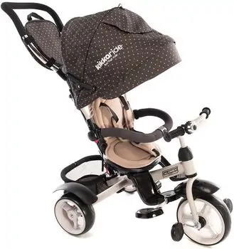 KikkaBoo Alonsy Beige Triangles საბავშვო ველო ეტლი