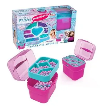 FROZEN BEAD SET WITH BASKET აქსესუარების გასაკეთებელი ნაკრები 03660, 2 image