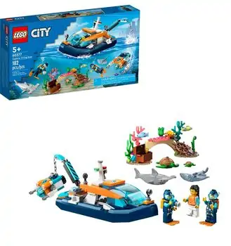 Lego City 60377 Explorer Diving Boat