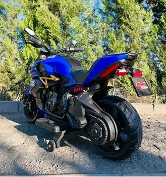 Motorcycle Ducati Blue - ელექტრო მოტოციკლი კაუჩუკის საბურავებით, 5 image
