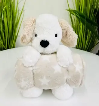 Koopman Fluffy Dog And Blanket - რბილი სათამაშო ძაღლი და პლედი