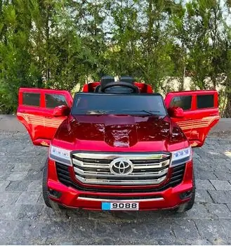 Electric Jeep Toyota Painted Red - ელექტრო მანქანა კაუჩუკის საბურავებით, 3 image