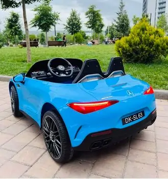 Moni Bo Car Mercedes DK-SL63 Blue ელექტრო მანქანა კაუჩუკის საბურავებით და ტყავის სავარძლით, 5 image