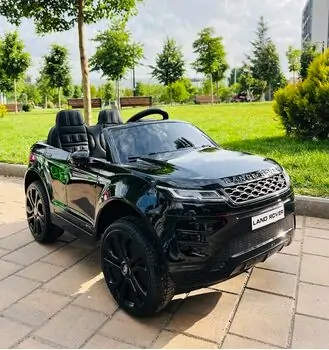 Land Rover BO Range Rover Evoque painting black - ელექტრო მანქანა კაუჩუკის საბურავებით და ტყავის სავარძლით, 2 image